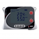 Temperature and humidity data logger with built-in sensors